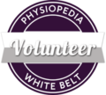 The White Belt badge is awarded to volunteers whilst they are taking part in the Volunteer Induction.