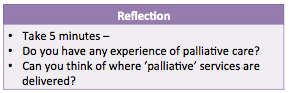 Experience and service delivery of palliative care reflection.png